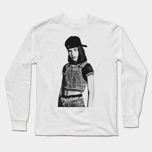 Aaliyah Simple Engrved Long Sleeve T-Shirt